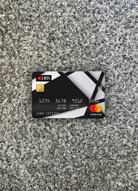 Download Singapore DBS bank mastercard photolook front Photoshop template